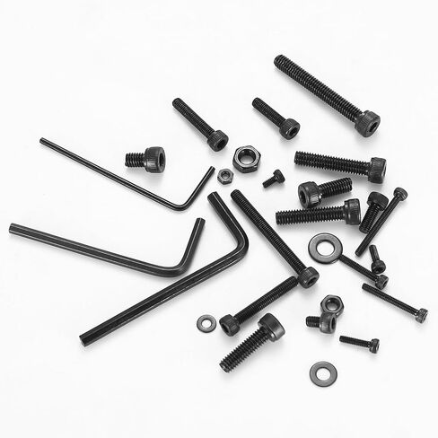 Hex Socket Button Head Cap Screws Bolts and Nuts and Washers Assortment Kit, 520pcs Stainless Steel Standard Metric M3/M4/M5/M6 Hex Socket Screws Nuts and Bolts Washers Hardware Kit in Kuwait