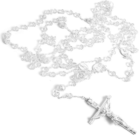 لاسو الزفاف بالكريستال - لازو دي بودا - مسبحة كبيرة الحجم مع صليب لحفل الزفاف - حبل وحدة الزفاف التقليدي - هدية الزفاف (ذهبي) in Kuwait