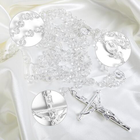 لاسو الزفاف بالكريستال - لازو دي بودا - مسبحة كبيرة الحجم مع صليب لحفل الزفاف - حبل وحدة الزفاف التقليدي - هدية الزفاف (ذهبي) in Kuwait