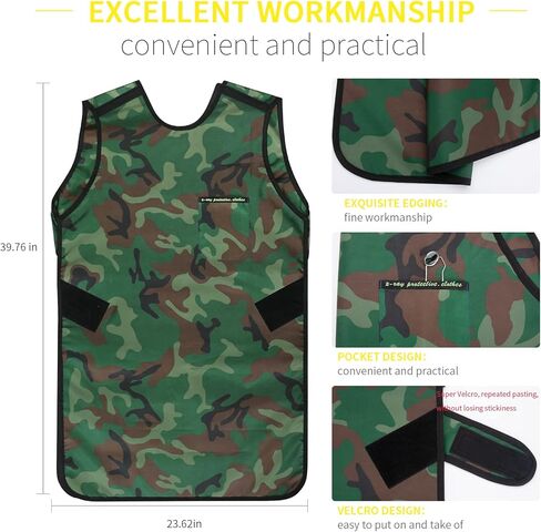 ANNWAH 0.35mmPb X-Ray Apron,Lightweight X-Ray Shield Apron for Adult,Dental Lead Apron in Kuwait