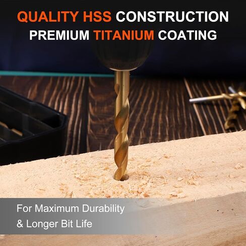 مجموعة لقم مثقاب كومووير - مجموعات لقم مثقاب الخشب HSS، للأغراض العامة، أكسيد أسود لسبائك الخشب والبلاستيك 10 قطع in Kuwait