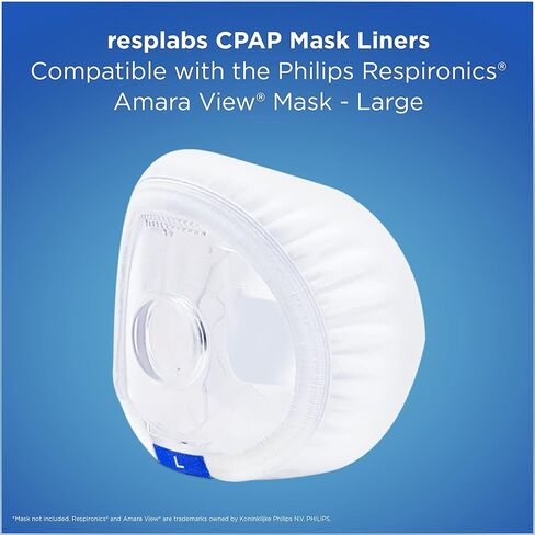 resplabs CPAP Mask Liners | Compatible with The Philips Respironics Amara View Full Face CPAP Mask | Small | 4 Pack in Saudi Arabia