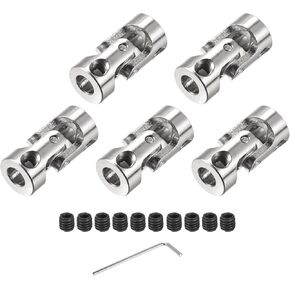 DMiotech 2 Pack 5mm to 8mm Rotatable Universal Steering Shaft U Joint Coupler Coupler Connector for Motor, 3D Printer, CNC Machine in Kuwait