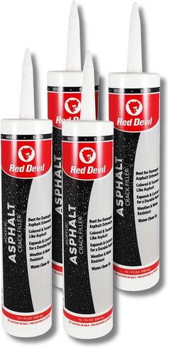 Red Devil 0637 Acrylic Asphalt Crack Filler Sealant, 1 Pack, Black in Kuwait