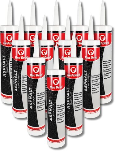 Red Devil 0637 Acrylic Asphalt Crack Filler Sealant, 1 Pack, Black in Kuwait