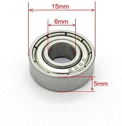 4x12x4mm Miniature Deep Groove Ball Bearing Steel Model Bearings 604Z 604ZZ 80014 Pack of 10 in Saudi Arabia