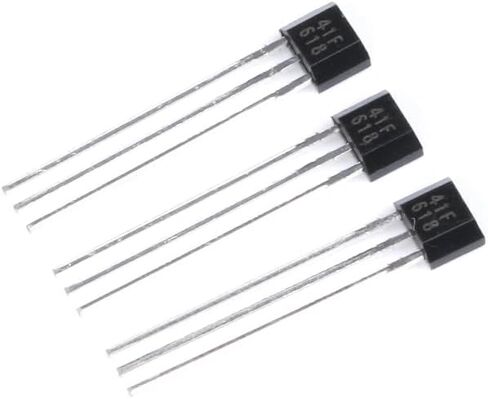 JESSINIE 40Pcs 49E Hall Element S49E SS49E Linear Hall Element Linear Hall Effect Sensors 3 Pins Sensor Element Switch OH49E TO-92S in Saudi Arabia