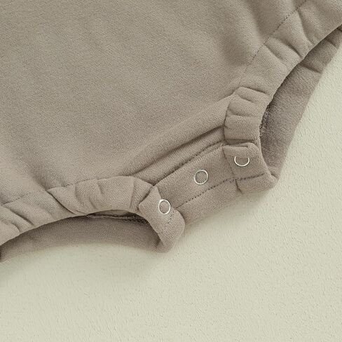 Ursobutegl Baby Boy Girl Sweatshirt Bubble Romper Long Sleeve Oversized Sweater Onesie Newborn Warm Winter Outfit Clothes in Saudi Arabia