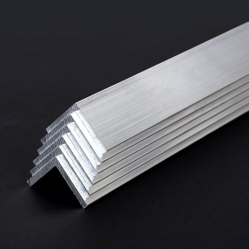 13Inch Aluminum Angle Stock,2PCS 2" x 2"x 1/4" Aluminum Angle 6061, T6511 Mill Stock, 1/4" Thick in Kuwait