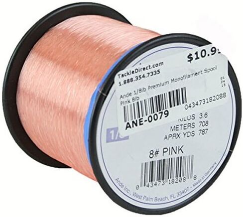 ANDE Monofilament Premium 1/8 رطل وردي 8# اختبار حوالي 780yd #PP00018008 in Kuwait