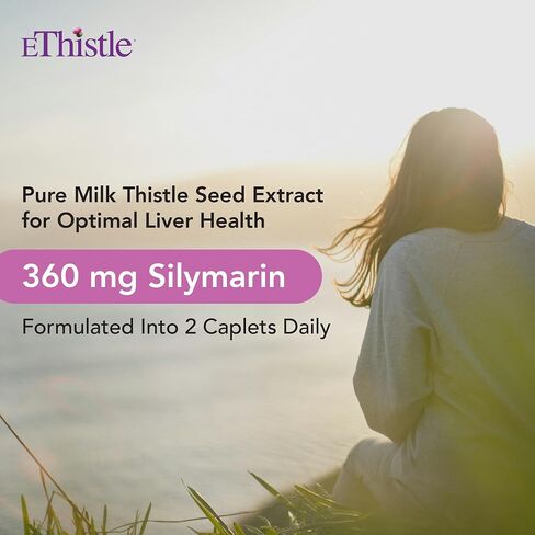 Liver Wellness Dietary Supplement, Milk Thistle & Vitamin E Liver Health Formula, Caplets 180 Count in Saudi Arabia