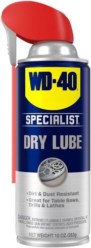 التشحيم الجاف المتخصص WD-40 مع بخاخات القش الذكية بطريقتين، 10 أونصة in Kuwait