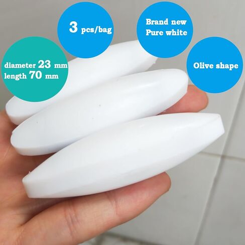Magnetic Stirrer Stir Bar PTFE Magnetic Mixer Stir Bars (6X8mm, Olive Shape, 10pcs) in Kuwait