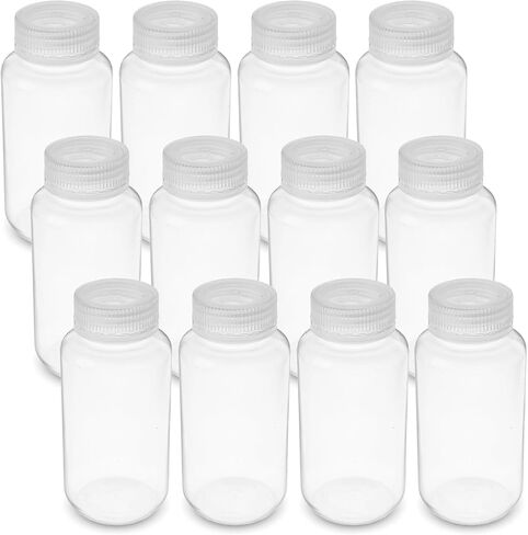 زجاجات كاشف الفم العريض من البولي بروبلين 33308 من يونايتد سينتفال، سعة 250 مل (عبوة من 12 قطعة) in Kuwait