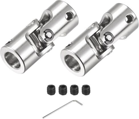 DMiotech 3 Pack 4mm to 6mm Rotatable Universal Steering Shaft U Joint Coupler Coupler Connector for Motor, 3D Printer, CNC Machine in Kuwait