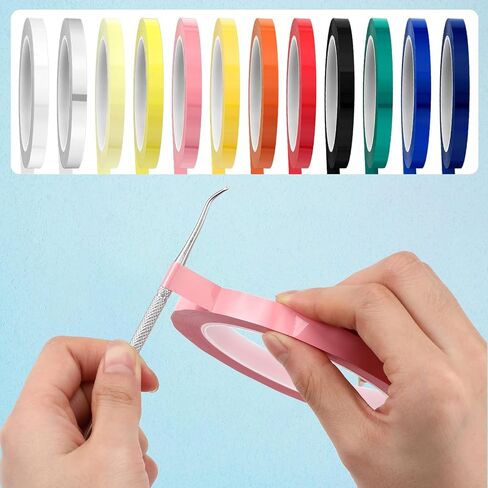 Frienda 8 Rolls Colors Autoclave Tape 216 ft/L x 0.4 in/W Instruments Identification Tape Autoclavable 270 Fahrenheit in Kuwait