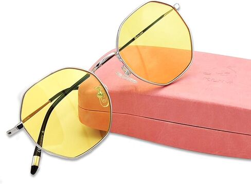 KLIM Optics Orange Blue Light Blocking Glasses - NEW 2023 - Reduce Eye Strain and Fatigue - Gaming Glasses for PC Mobile TV - Blocks 92% Blue Light - Computer Glasses with UV Protection in Saudi Arabia