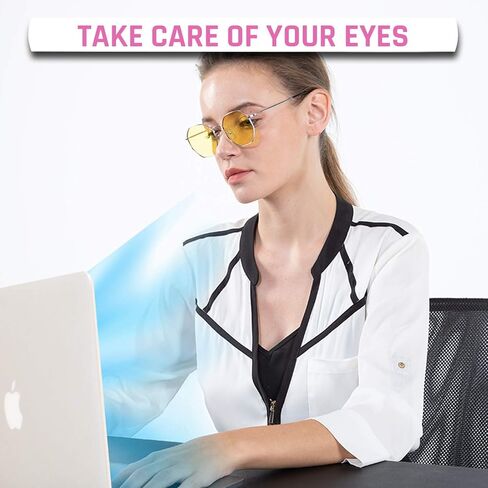 KLIM Optics Orange Blue Light Blocking Glasses - NEW 2023 - Reduce Eye Strain and Fatigue - Gaming Glasses for PC Mobile TV - Blocks 92% Blue Light - Computer Glasses with UV Protection in Saudi Arabia