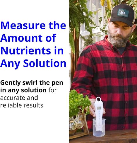 Bluelab Conductivity Pen Meter and Probe Care Kit pH and Conductivity-Water, Temperature and Nutrient Tester (CF, EC, PPM 500/700) with EC Solution and Cleaner for Hydroponics and Indoor Growing in Kuwait