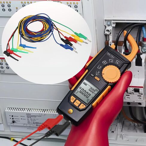 Sumnacon 39 Inch Multimeter Test Lead Set - 5 Pcs Stackable Banana Plug to Test Hook Wire Cable Kit with Protective, Flexible Wire Leads for Electrical Testing 500V/5A in Saudi Arabia