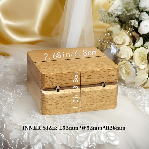 Natural Walnut Solid Wood Jewelry Necklace Box - Lover Necklace Gift Box Handmade Wooden Necklace Box Pendant Box Bracelet Foot Chain Storage Box Special Day Chain Jewelry Wedding Commemorative Box in Saudi Arabia