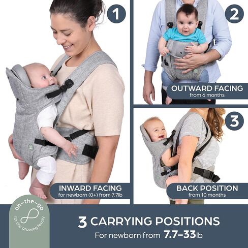 حاملة الأطفال Dreambaby Oxford قابلة للتعديل 3 في 1 - غطاء أطفال مريح وأنيق لحديثي الولادة وحتى الأطفال الصغار - مناسب للأطفال الذين يتراوح وزنهم بين 7.5 و33 رطلاً (من عمر 3 إلى 12 شهرًا تقريبًا) in Saudi Arabia