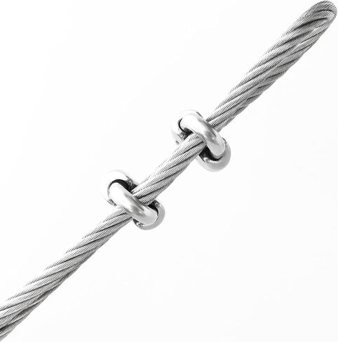 HEVERP 24PCS M4 Stainless Steel Wire Rope Cable Clip Clamp in Kuwait