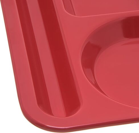 Carlisle FoodService Products Left-Hand Heavyweight 6-Compartment Melamine Tray 10" x 14" - Sandshade in Saudi Arabia