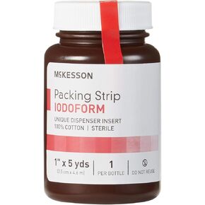 McKesson Packing Strip, Sterile, Iodoform, 100% Cotton, 1/4 in x 5 yds, 12 Count in Saudi Arabia