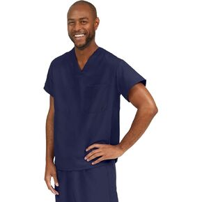 Medline PerforMAX Unisex Reversible V-Neck Scrub Top, 2 Pockets, Jade, Size X-Small in Saudi Arabia