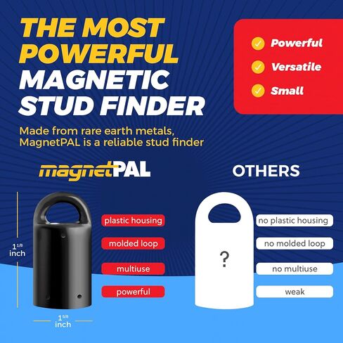 MagnetPal 3 pack Heavy-Duty Neodymium Anti-Rust Magnet, Best for Magnetic Stud Finder / Key Organizer / Indoor and Outdoor Multi Uses, Green with Key Ring (SP-MPM3GR) in Kuwait