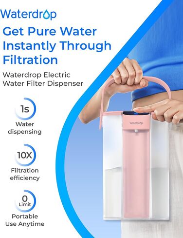 مرشحات بديلة معتمدة من Waterdrop WD-PF-01A Plus NSF لجميع أنظمة ترشيح موزع Waterdrop، تقلل من PFAS، وPFOA/PFOS، والكلور، وتدوم لمدة تصل إلى شهرين أو 200 جالون (عبوتان) in Saudi Arabia