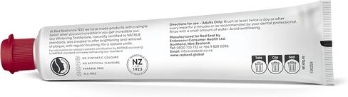 Red Seal Natural SLS Free Toothpaste – with No Fluoride, Sodium Lauryl Sulfate, Parabens, Artificial Sweeteners or Colors – A Mineral Based Toothpaste with Zinc Oxide Suitable for Whole Family 3.88oz in Saudi Arabia