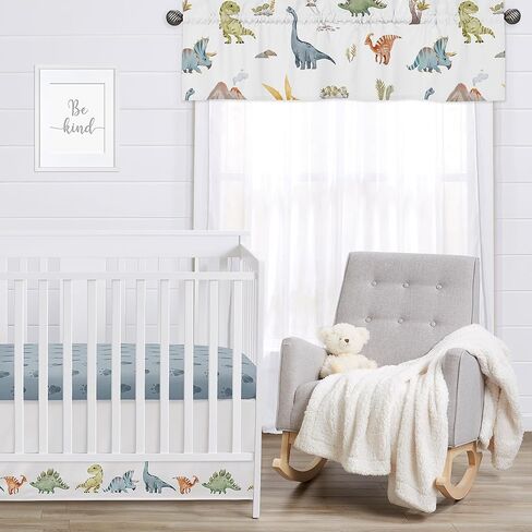 Sweet Jojo Designs Window Treatment Valance for Blue and Green Modern Dinosaur Collection in Saudi Arabia