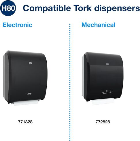مناديل يد تورك طبيعية H80، عالمية، 100% ألياف معاد تدويرها، 6 لفات × 800 قدم، 8031300 in Kuwait
