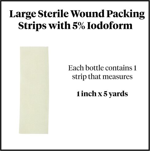 McKesson Packing Strip, Sterile, Iodoform, 100% Cotton, 1/4 in x 5 yds, 12 Count in Saudi Arabia