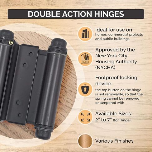 Hinge Outlet Double Action Spring Hinge 6 Inch Oil Rubbed Bronze for Cafe Saloon Doors in Saudi Arabia