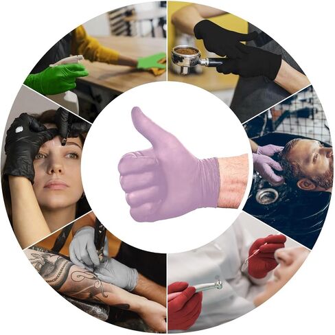 L3 Level 3 Nitrile Gloves - Professional Heavy Duty Disposable Gloves - Latex Free - Fits Snug - Box of 100 in Kuwait