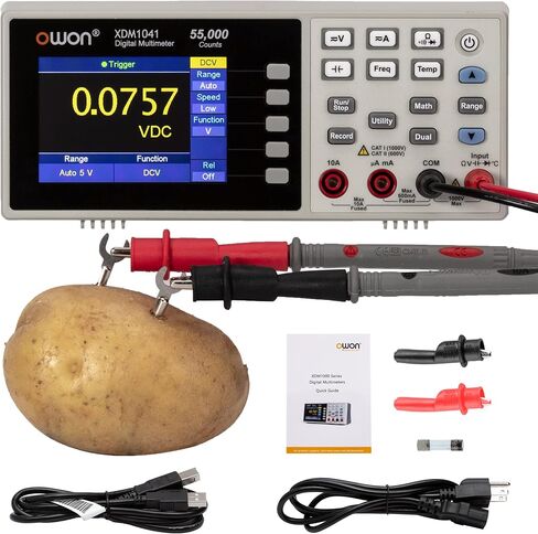 XDM1241 3.5 in LCD Multimeter Portable Desktop Digital Multimeter Multi Testers for Laboratories,Instruments and Factories(Built-in Batteries and Support DC 5V 2A) in Kuwait