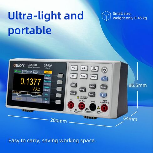 XDM1241 3.5 in LCD Multimeter Portable Desktop Digital Multimeter Multi Testers for Laboratories,Instruments and Factories(Built-in Batteries and Support DC 5V 2A) in Kuwait