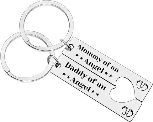 Loss Memorial Keychain Miscarriage Gifts for Parents Pregnancy Loss Gifts Remembrance Gifts Loss of Baby Memorial Gifts Sympathy Gifts for Infant Loss Child Loss, Black, S in Saudi Arabia