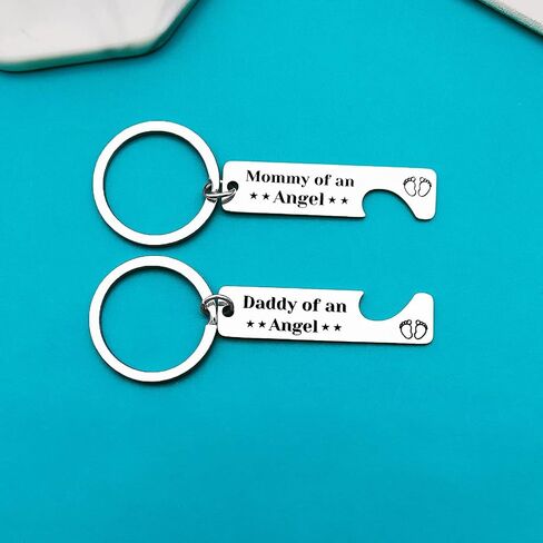 Loss Memorial Keychain Miscarriage Gifts for Parents Pregnancy Loss Gifts Remembrance Gifts Loss of Baby Memorial Gifts Sympathy Gifts for Infant Loss Child Loss, Black, S in Saudi Arabia