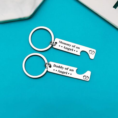 Loss Memorial Keychain Miscarriage Gifts for Parents Pregnancy Loss Gifts Remembrance Gifts Loss of Baby Memorial Gifts Sympathy Gifts for Infant Loss Child Loss, Black, S in Saudi Arabia