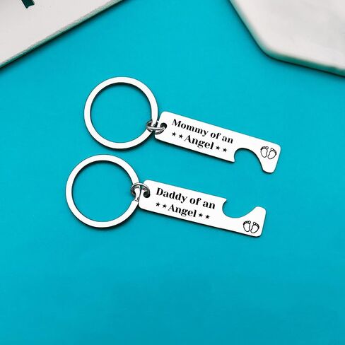 Loss Memorial Keychain Miscarriage Gifts for Parents Pregnancy Loss Gifts Remembrance Gifts Loss of Baby Memorial Gifts Sympathy Gifts for Infant Loss Child Loss, Black, S in Saudi Arabia