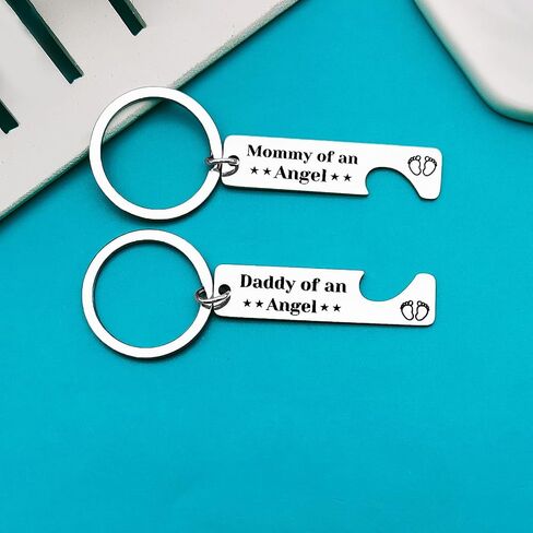Loss Memorial Keychain Miscarriage Gifts for Parents Pregnancy Loss Gifts Remembrance Gifts Loss of Baby Memorial Gifts Sympathy Gifts for Infant Loss Child Loss, Black, S in Saudi Arabia