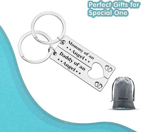 Loss Memorial Keychain Miscarriage Gifts for Parents Pregnancy Loss Gifts Remembrance Gifts Loss of Baby Memorial Gifts Sympathy Gifts for Infant Loss Child Loss, Black, S in Saudi Arabia