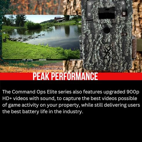 كاميرا Browning Trail Cameras Command Ops Elite 22 بدقة 22 ميجابكسل مع حزمة تقنية Illuma-Smart مع بطاقة ذاكرة SDHC UHS-I بسعة 32 جيجابايت (100 ميجابايت/ثانية)، وقارئ بطاقات USB عالي السرعة (4 عبوات) in Kuwait