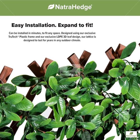 NatraHedge Artificial Ficus Leaf Expandable Lattice in Saudi Arabia