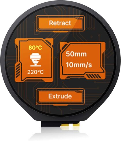 شاشة LCD ملونة صغيرة من BIGTREETECH KNOMI مقاس 1.28 بوصة مناسبة تمامًا EBB SB2209/SB2240 CAN لبرامج Voron StealthBurner الداعمة لـ Klipper in Saudi Arabia