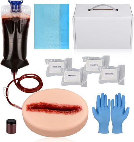MedEduQuest Laceration Wound Packing Trainer kit, Stop The Bleed Training Kit, Bleed Control Kit for Medical Classes - Carrying Case in Saudi Arabia